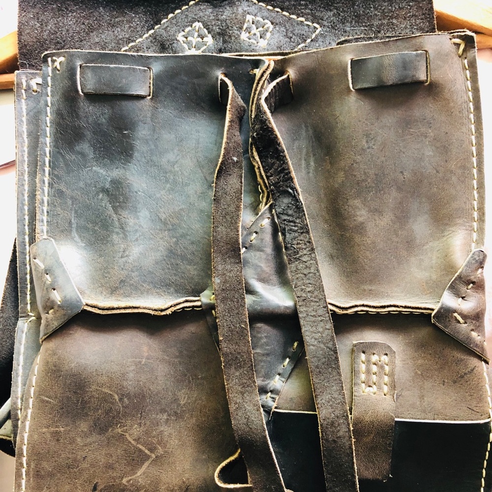 WM for Free People Leather Backpack - Picture 4 of 5